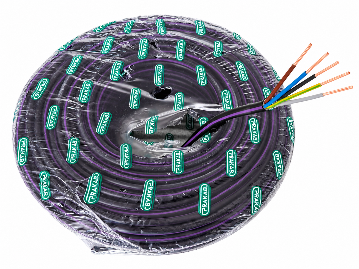 PRAKAB Kabel CYKY-J 5×1,5 mm² – metráž